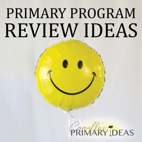 Singing Time Primary Program Review, Primary Program Practice Ideas, Primary Program Review Ideas, Primary Program Song Review, Primary Review Games, Primary Song Review Games, Primary Program Treats, Primary Teachers Gifts, Lds Primary Songs