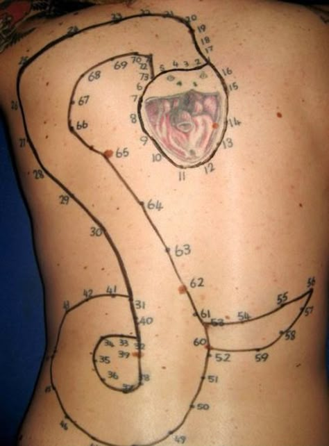 Bad Tattoos: 14 of the Strangely Horrible 12 Big Back Tattoos For Women, Big Back Tattoos, Big Tattoos For Women, Really Bad Tattoos, Tattoos Gone Wrong, Friendship Tattoo, Terrible Tattoos, Tattoo Snake, Back Of Neck Tattoo