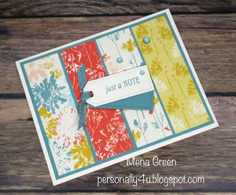 Personally Yours: Throwback Thursday: Square Pop-Up Spring Card Stampin Up Inked Botanicals, Scrappy Cards, Stampin Up Card, Bee Cards, Stamp Projects, Spring Cards, Designer Series Paper, Class Projects, Card Kits