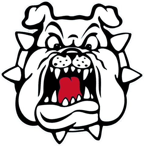 Fresno Bulldogs, Bulldog Drawing, Bulldog Clipart, Bulldog Tattoo, Dog Clip Art, Puppy Coloring Pages, Bulldog Mascot, Drawing Pictures, Loft Ideas