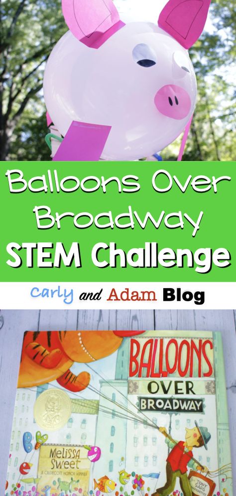 Macys Day Parade Balloon Activity, Macy Day Parade Balloons, Ballons Over Broadway Project, Thanksgiving Stem Challenge, Stem Day Activities For Kids, Macys Day Parade Balloon Craft, Balloons Over Broadway Parade, Balloon Parade Ideas For School, Balloon Over Broadway Ideas