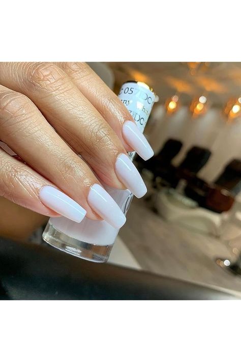 DND DC Gel Polish Set - 1 each of White Gel Polish and White Nail Polish, 057 White Bunny, 0.5 Fl Oz Dnd Colors, Dnd Gel Nail Polish, White Gel Polish, Polish Names, Cute Nail Colors, Pedi Ideas, Opi Nail Colors, Dnd Gel Polish, Toe Nail Color