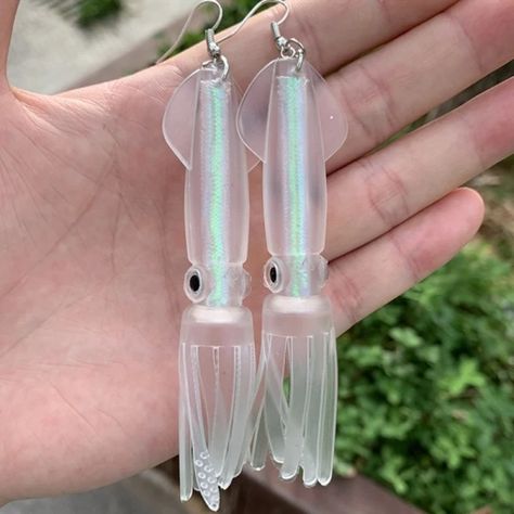 Just found this amazing item on AliExpress. Check it out! $2.51 | Noctilucence/Color Tube Squid Soft Lure Fishing Gear Bionic Lure Women's Earrings Personalized Jewelry Gifts for Fishing Lovers Nautical Inspired Outfit, Squid Fish, Gear Earrings, Bionic Design, Soft Lure, Unique Jewelry Gifts, Nautical Jewelry, Fish Hook Earrings, Fishing Gear