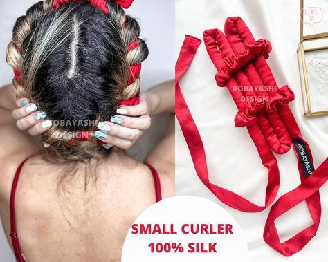 Large Hair Rollers, Curl Hair Without Heat, Short Long Hair, Hair Roll, No Heat Hair, Heatless Curler, Roller Curls, Bump Hairstyles, Heatless Curlers