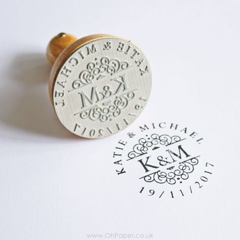 Save The Date Stamp, Origami Wedding, Wedding Logo Design, Stamp Card, Date Stamp, Custom Stamp, Personalized Stamps, Wedding Stamp, Wax Stamp