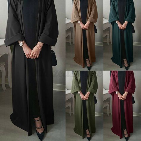 Muslim Dress Abaya, Modest Outfits Muslim, Women Abaya, Outfits Muslim, Robe Women, Islamic Dress, Maxi Cardigan, Muslim Hijab, Muslim Dress