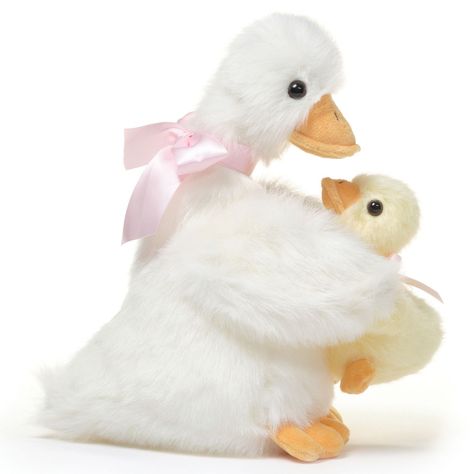 The award winning Bearington Collection, brings the adorable Downie & Duckie plush mama duck and baby duckling Easter stuffed animal duck to life. This cute duck plush toy is perfect for any stuffed animal lover, the design of a classic stuffed animal with the softness of modern plush, measuring 10.5" tall from head to toe, Downie & Duckie is the perfect size for cuddling, and is sure to become a treasured companion. Hand crafted using the most luxuriously soft plush, this stuffed duck pair will Stuffed Duck, Duck Stuffed Animal, Jellycat Stuffed Animals, Big Plush, Baby Duck, Baby Ducks, Yellow Duck, Cute Stuffed Animals, Cute Plush