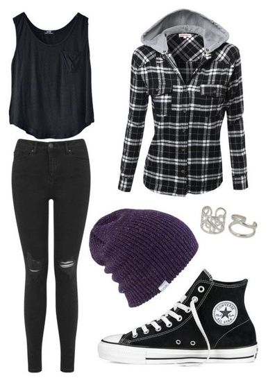 Cute Emo Outfits, Beanie Outfit, Teenage Outfits, Casual Outfits For Teens, Hipster Outfits, Tomboy Outfits, Mode Kpop, Punk Outfits, Modieuze Outfits