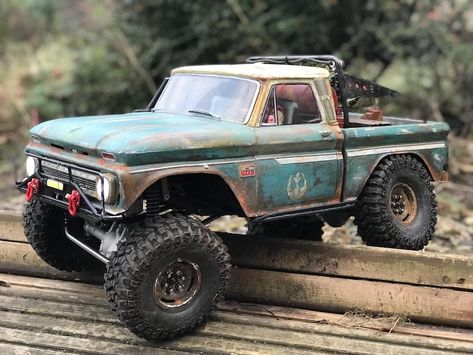 My First SCX10ii - Chevy C10 Rc Rock Crawler, Trailer Hitch Accessories, Rc Cars And Trucks, Rc Truck, Rat Rods Truck, Power Wagon, Rc Crawler, Chevy C10, Rock Crawler