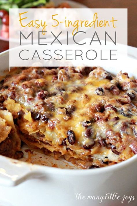 Mexican Casserole…this easy dinner comes together quickly with only 5 ingredients. It’s kid-friendly and it’s also a great meal for sneaking in extra veggies without your kids knowing. Mom win! Easy Mexican Casserole, Florida Recipes, Comfort Meals, Healthy Lunches For Work, Freezer Recipes, Mexican Casserole, Easy Mexican, Kid Food, Weeknight Dinner Recipe