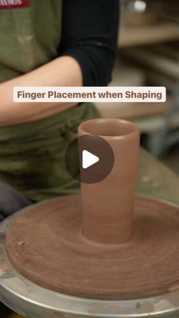 Twisted Clay on Instagram: "Here is a cross-section view of my hand and rib placement for shaping a cylinder. These are skills we go over in our online courses in depth.  Visit our link in bio in order to access the launch discounts that will be available until July 15th. Save 50% on your first two months of membership by using coupon code CELEBRATE or save $10 off the purchase of one course for long term access by using coupon code FIRST10  #pottery #ceramics #handmade #clay #art #ceramic #ceramicart #stoneware #potterylove #instapottery #wheelthrown #handmadepottery #pottersofinstagram #handmadeceramics  #tableware #contemporaryceramics #potterystudio #artist #glaze #potter #potterylife #potteryteacher #potterylife #potteryteacher #potterylesson #potteryhowto #potterytutorial" Throwing A Vase On The Wheel, Ceramic Cylinder Ideas, Cylinder Pottery Ideas, Ceramic Videos, Pottery Lessons, Glazing Techniques, Pottery Techniques, Ceramic Ideas, Pottery Ceramics