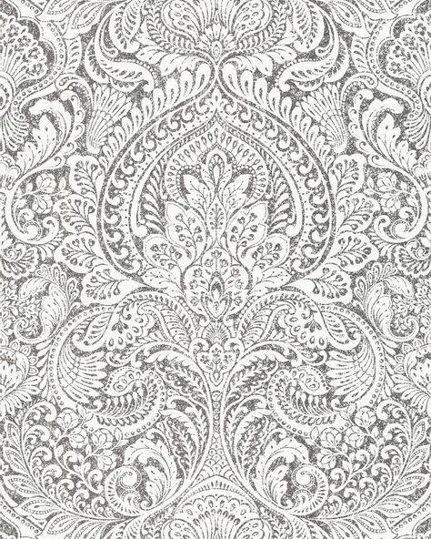 Traditional Wallpaper – Page 11 – York Wallcoverings Platinum Wallpaper, Glam Wallpaper, Damask Design, Product Knowledge, A Street Prints, Floral Damask, York Wallcoverings, Damask Wallpaper, Woven Wallpaper