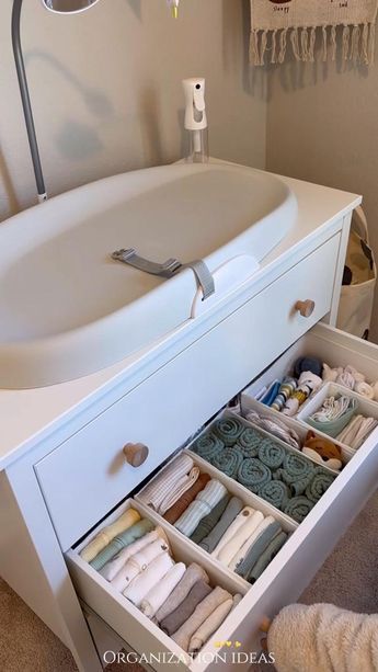 Baby dresser drawer organizing [ Credit always goes to respective owner ] #organizewithme #organization #dresserorganization #organizationhacks #organizationideas Twins Closet, Baby Drawer Organization, Baby Dresser Organization, Nursery Dresser Organization, Baby Drawer, Dresser Drawer Organization, Baby Dresser, Nursery Dresser, Baby Clothes Organization