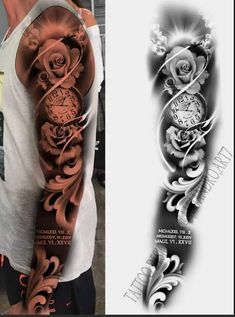 Arm Cover Up Tattoos, Half Sleeve Tattoo Stencils, Buddha Tattoo Design, Half Sleeve Tattoos Drawings, Animal Tattoo Ideas, Family Tattoo Designs, Realistic Tattoo Sleeve, Full Sleeve Tattoo Design, Men Tattoos Arm Sleeve