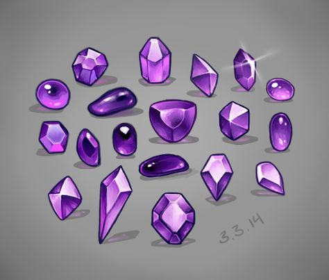 Jewels study by MariaCalavera Jewel Reference, Jewel Illustration, Jewels Drawing, Gem Drawing, Jewel Drawing, Crystal Drawing, 그림 낙서, Game Props, Coloring Tutorial