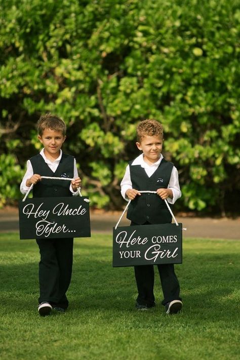 Ring Bearer Signs, Ring Bearer Flower Girl, Anna Kim, Anna Campbell, Ring Bearers, Future Wedding Plans, Cute Wedding Ideas, Ring Bearer, Wedding Design