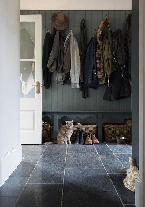 Midnight Bluestone - Stone Partnership Room Tiles Floor, Belgian Bluestone, Mudroom Flooring, Slate Tile Floor, Entryway Flooring, Limestone Flooring, Mudroom Design, Natural Stone Flooring, Cottage Interior