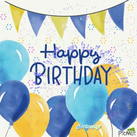 Happy Birthday Little Boy, Best Birthday Images, Balloons Pictures, Quotes Friend, Happy Birthday Friendship, Happy Birthday Gif Images, Quote Birthday, Happy Birthday Gif, Birthday Wishes Gif