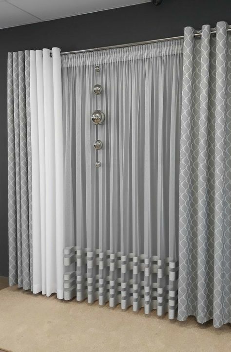 D Decor Curtains, Luxury Curtains Living Room, براد بيت, Sheers Curtains Living Room, Modern Draperies, Curtain Designs For Bedroom, Curtain Inspiration, Curtains Living Room Modern, Neutral Curtains