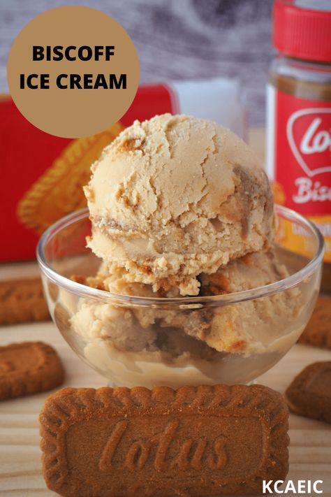 Biscoff Ice Cream Recipe, Lotus Ice Cream Recipe, Ninja Creami Ice Cream Recipes Biscoff, Biscoff Ice Cream Ninja Creami, Lotus Biscoff Ice Cream, Lotus Ice Cream, Buttercream Ice Cream, Biscoff Ice Cream, Kitchen Aid Ice Cream Recipes