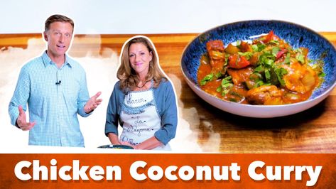 Keto Chicken Coconut Curry Recipe  | Dr.Berg Blog Eric Berg Ketogenic Diet, Dr Berg Recipes Keto, Dr Eric Berg Recipes, Dr Berg Ketogenic Diet Meal Plan, Dr Berg Recipes, Golden Beets Salad, Coconut Curry Recipe, Chicken Coconut Curry, Keto Connect