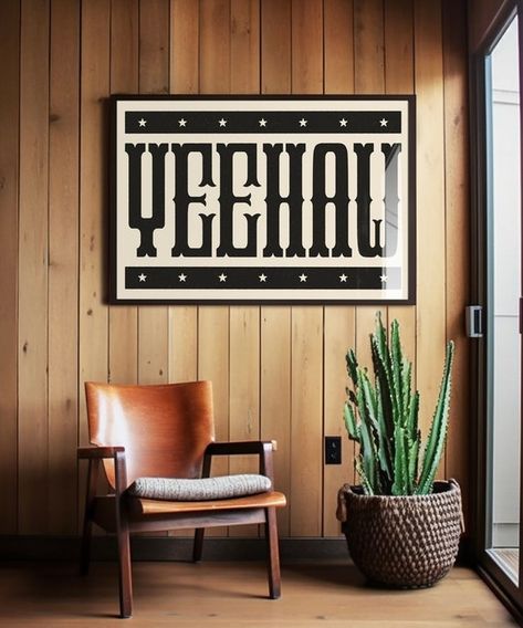 wall art & Signs by mjd621 on Etsy Cowboy Theme Room, Modern Western Nursery, Cowboy Bedroom Boys, Western Theme Living Room, Cowboy Themed Nursery, Cowboy Living Room, Vintage Cowboy Nursery, Grafik Art, Ranch Farmhouse