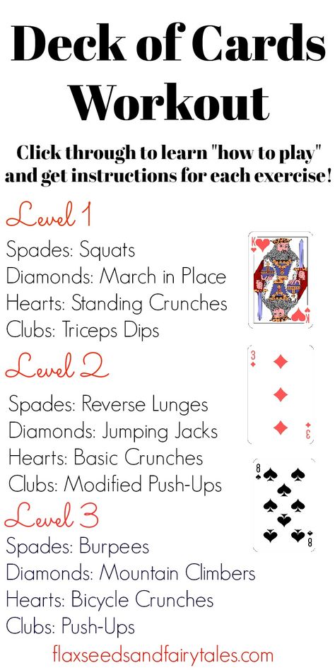 Deck Of Cards Workout, Get Fit Fast, Group Fitness Instructor, Card Workout, A Deck Of Cards, Endurance Training, Popular Workouts, Workout Games, Senior Fitness