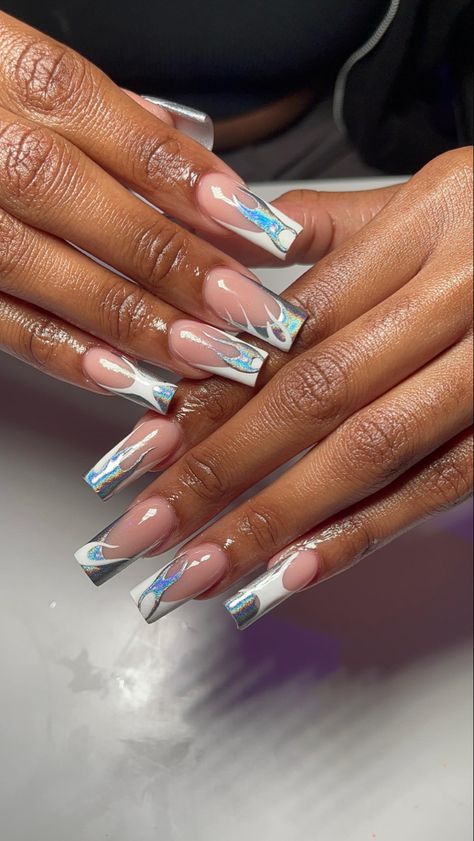 Nails Acrylic Nails Coffin, Nails Coffin, Pretty Acrylic Nails, Love Nails, Nail Trends, Coffin Nails, Pretty Nails, Art Designs, Nail Ideas