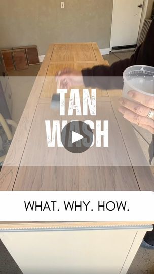 How To Paint Wash Wood, How To Tan Wash Wood, Tan Paint Wash Furniture, Tan Washing Wood, Tan Washed Furniture, Tan Wash Furniture Diy, How To Tan Wash Furniture, Tan Wash Wood, Paint Washing Wood