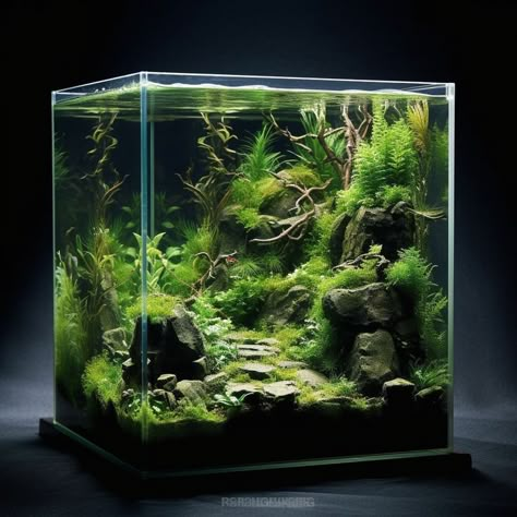 Cool Fish Tank Ideas, Hardscape Materials, Fish Tank Ideas, Aquascape Ideas, Aquatic Environment, Underwater Landscape, Fish Aquarium Decorations, Fish Tank Themes, Fish Tank Stand