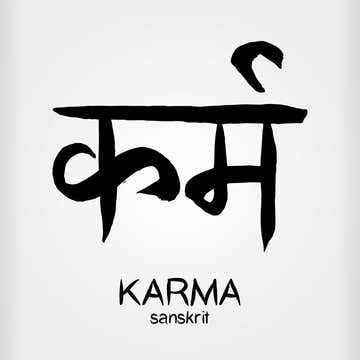 Quote In Sanskrit, Karma Tattoo Symbol, Tibet Tattoo, Karma Symbol, Hindi Tattoo, Karma Quote, Sanskrit Symbols, Hindu Tattoos, Karma Tattoo