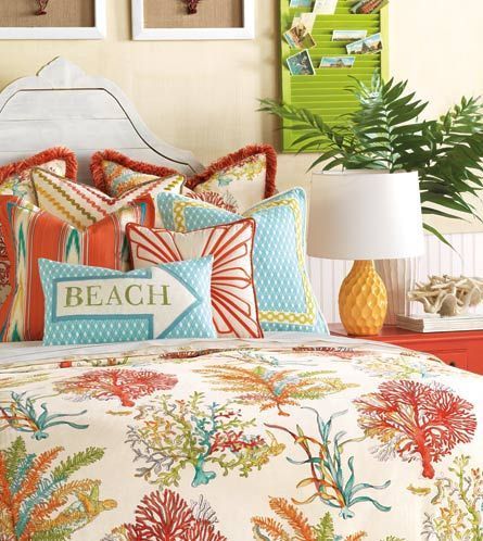 Beautiful Beach Bedding Collections for beach enthusiasts: http://beachblissliving.com/beach-bedding-collections/ Cottage Coastal, Tropical Bedrooms, Dream Beach Houses, Beach Bedding, Beach Room, Coastal Living Rooms, Coastal Bedrooms, Beach Cottage Decor, Beach Bedroom