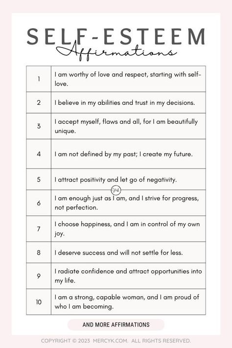 Self esteem affirmations pdf Affirmation For Low Self Esteem, Confident Affirmations Self Esteem, Positive Self Esteem Affirmations, How To Work On Self Esteem, How To Raise Your Self Esteem, Improve Self Esteem Activities, Building Self Esteem Positive Affirmations, How To Boost Your Self Esteem, Positive Self Affirmations Activities