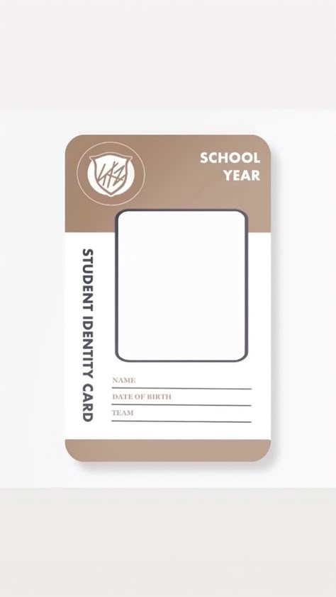 School Id Template Layout, Yearbook Template, Identity Card Design, Id Card Design, Student Card, Korean Student, School Id, Kpop Diy, Text Symbols