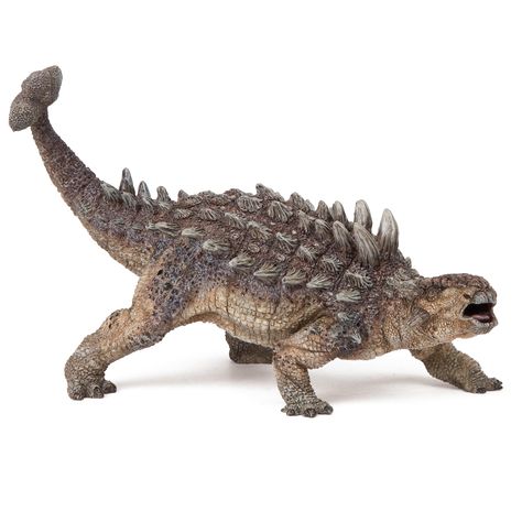 Papo Ankylosaurus 6" hand-painted armoured dinosaur is fun for kids to play with as they use their imagination about this herbivore with club tail and rows of spiked horns. Designed in France #dinosaurs #jurassicworld Dinosaur Pictures, Jurassic World Dinosaurs, Dinosaurs Figures, Prehistoric Creatures, Prehistoric Animals, Dinosaur Toys, Animal Figures, History Museum, Toy Figures