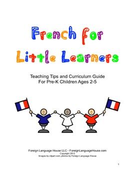 Guide to teaching French to children ages 2-5, one year of lesson plans.  $9.99 French Preschool Activities, Learn French Fast, French Teaching Resources, French Activities, French Education, French Classroom, French Resources, Foreign Language Learning, French Immersion