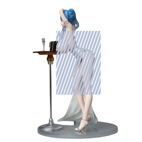 PRICES MAY VARY. 🍓. Production of PVC materials. The model has its own separate box, so you don't have to worry about damage during shipping. The animated model has highly restored and realistic images. Environmental, harmless to human body 🍓. Ideal size: toy size: about 24cm/9.45inches,Blue hair, white tuxedo, bar, bag, wine glass, standing, hands over your head. Action Figure Classic cartoon image, the best holiday gift 🍓. Unique Design: Features good details that bring this characters to l Weird Ads, Anime Statues, Azure Lane, Figures Anime, Fantasy Architecture, Graffiti Words, Head Statue, Cartoon Image, Hair White