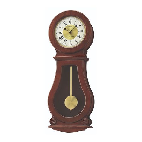 Wall Clock With Pendulum, Wood Clock Design, Sound Frequency, Wall Clock Classic, Traditional Wall Clocks, Pendulum Wall Clock, Pendulum Clock, Analog Clock, Curved Wood