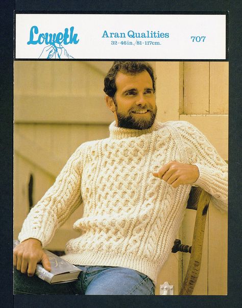 Aran Sweaters, Aran Jumper, Aran Knitting, Aran Knitting Patterns, Sweater Knitting Pattern, Aran Sweater, Crochet Wool, Fisherman Sweater, Cable Stitch