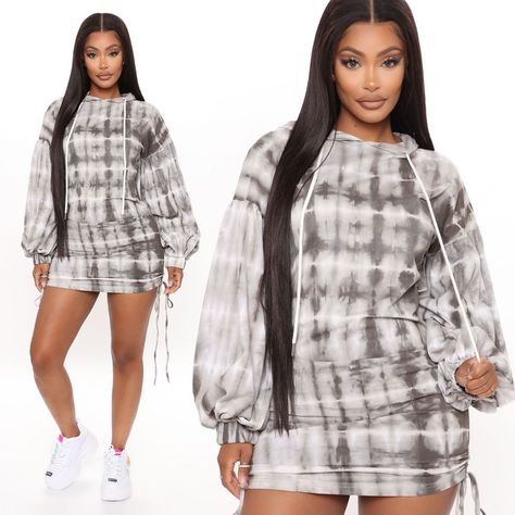 Hype Clothing, Tie Dye Mini Dress, Lit Outfits, 2000 Fashion, Fashion Nova Outfits, Swag Outfits For Girls, Streetwear Fashion Women, Satin Mini Dress, Womens Black Dress