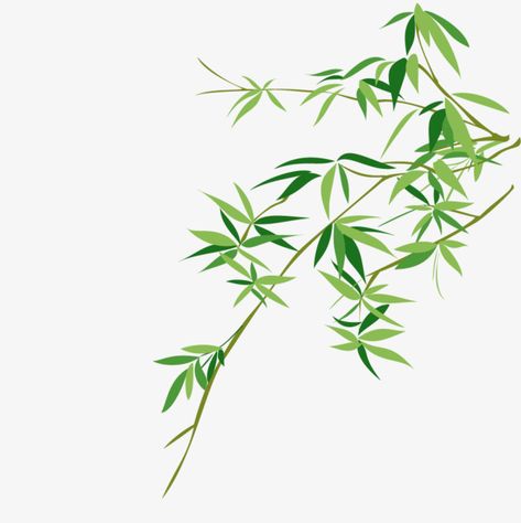 Bamboo Leaf Drawing, Bamboo Leaf Illustration, Page Background Design, Cny 2024, Tranh Decor, Cartoon Leaf, Leaf Png, Bamboo Grass, Bamboo Leaf