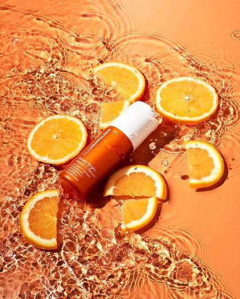 Product Photography With Oranges, Orange Product Photography, Fall Product Photography, Butterscotch Candy, Aesthetic Wellness, Skincare Lifestyle, Product Photoshoot, Ole Henriksen, Premium Skincare