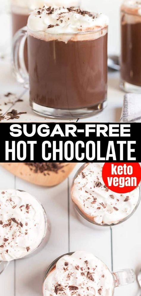 Vegan Hot Chocolate - Dairy-free Hot Chocolate | Whole New Mom Carob Hot Chocolate, Crock Pot Hot Chocolate Recipe, Easy Homemade Hot Chocolate, Monthly Meals, Homemade Hot Chocolate Recipe, Sugar Free Hot Chocolate, Dairy Free Hot Chocolate, Gf Snacks, Thm Drinks