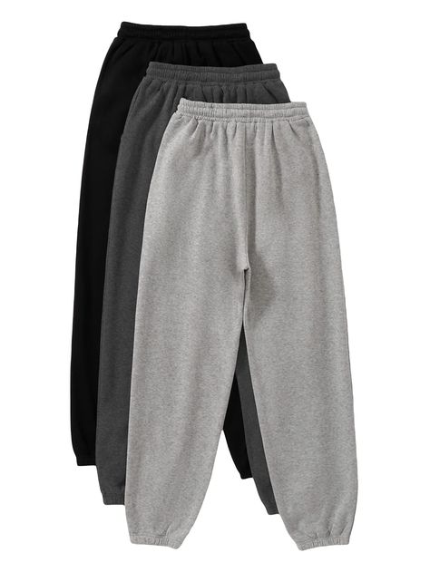 PRICES MAY VARY. 95% Polyester, 5% Elastane Imported Drawstring closure Machine Wash Fabric has slight stretch Feature: Drawstring waist, slant pocket, solid color, jogger sweatpants Occasions: You can wear these sweatpants, or wear them for yoga, work, dancing, hiking or other sports Garment Care: Machine washable with cold water/Hang to dry Please read the SIZE CHART in the product picture carefully before buying to get the clothes that fit your size. Baggy Sweatpants, Pocket Sweatpants, Sweatpants Black, Womens Sweatpants, Jogging Pants, Swaggy Outfits, Tomboy Fashion, Jogger Sweatpants, Basic Outfits