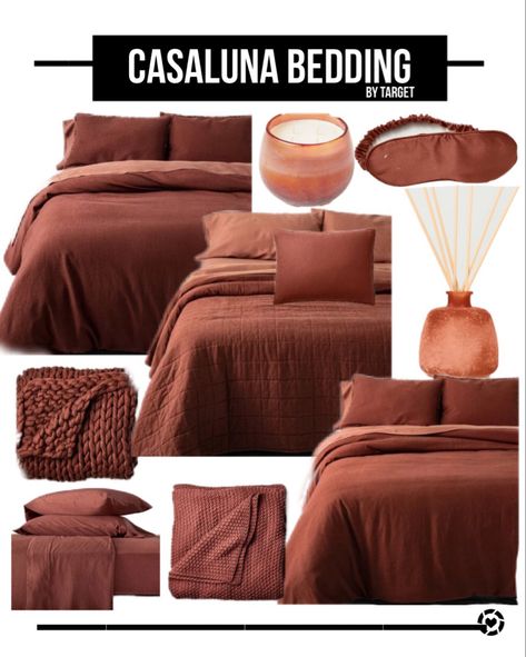 Casaluna bedding by Target is great for the fall! http://liketk.it/2XoEc #liketkit @liketoknow.it #StayHomeWithLTK #LTKhome #LTKstyletip Cognac Bedding Bedroom, Bedding Fall 2022, Rust Colored Bedding Master Bedrooms, Rust Sheets Bedding, Rust Bedding Decor Bedding & Blankets, Fall Bedroom Colors Bedding, Target Casaluna Bedding, Rust Red Bedroom, Dark Clay Bedding