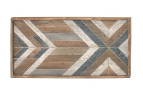 Rustic Reflections Chevron Pattern Wall Panel in Brown by UMA from Gardner-White Furniture Southwestern Wall Decor, Grey Farmhouse, Stylish Wall Decor, Medallion Wall Decor, Wooden Wall Panels, Abstract Wall Decor, Wooden Wall Decor, Wood Panel Walls, Accent Tables