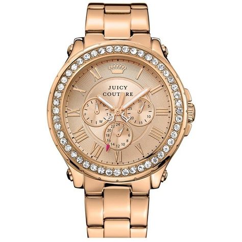 Juicy Couture 'Pedigree' Multifunction Bracelet Watch, 42mm ($177) ❤ liked on Polyvore featuring jewelry, watches, accessories, bracelets, relogio, rose gold, bezel bracelet, bracelet wrist watch, crown bracelet and stainless steel watches Juicy Couture Watch, Watches Logo, Juicy Couture Bracelet, Bezel Jewelry, Juicy Couture Jewelry, Trendy Girl, Sparkle Jewelry, Accessories Bracelets, Stainless Steel Jewelry