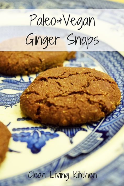 Paleo Ginger Snaps, Gluten Free Ginger Snaps, Ginger Snaps Recipe, Egg Free Cookies, Crispy Crackers, Aip Desserts, Paleo Cookies, Saltine Crackers, Ginger Snap Cookies