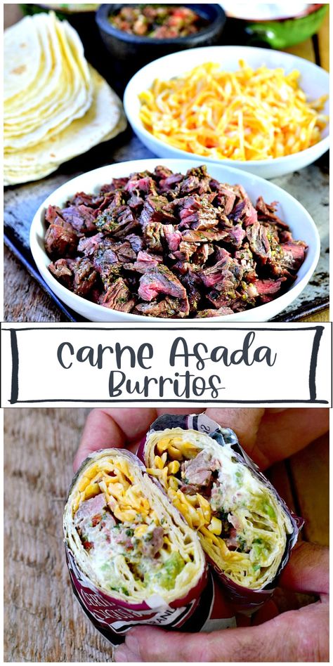 Carne Asada Recipes Dutch Oven, Mexican Food Recipes Beef Carne Asada, Best Steak Burrito Recipe, Steak For Burritos, Grilled Steak Burritos, Mexican Beef Burrito Recipes, Steak And Bean Burrito, Steak Fajita Burrito Recipe, Burrito Recipe Steak