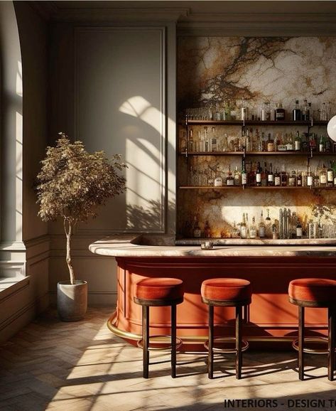 Statement Marble, Interior Design Tools, Architecture Restaurant, Speak Easy, Beige Paint, Bar Vintage, Bar Interior Design, Hotel Project, Bar Interior